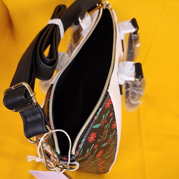 Loungefly Disney Princess Beauty And The Beast Belle Chip Holiday Satchel Bag - Picture 12 of 13